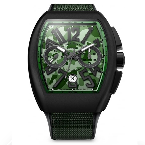 Franck Muller Vanguard Camouflage Chrono, reference V 45 CC DT CAMO TT NR MC VE