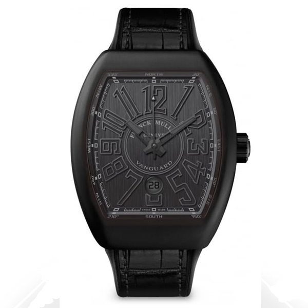 Franck Muller Vanguard Classical Titanium Full Black, reference V 45 SC DT TT NR BR NR