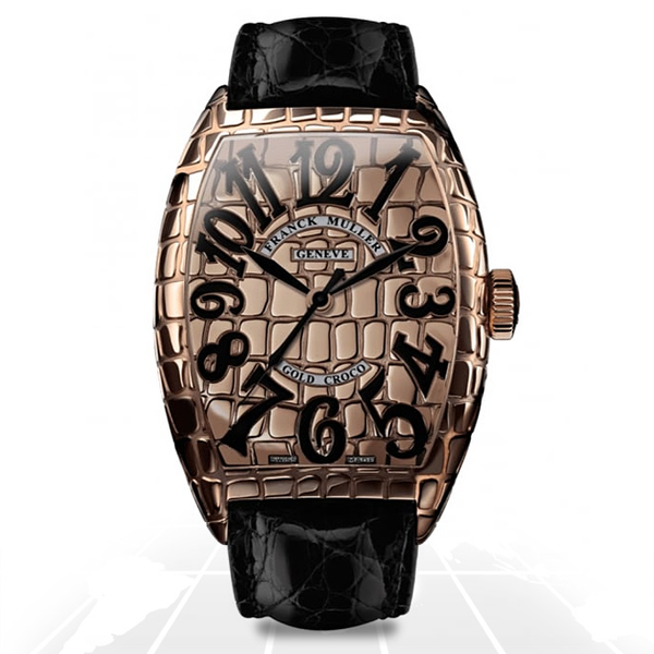Franck Muller Casablanca Rose Gold Croco, reference 8880 SC GOLD CRO 5N