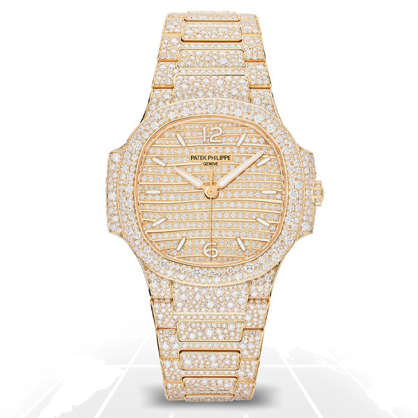 Patek Philippe Nautilus Ladies Automatic, reference "Pave" 7118/1450R-001