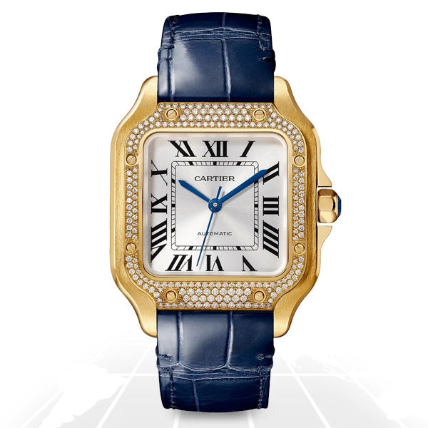 Cartier Santos De Cartier Medium Diamonds, reference WJSA0013