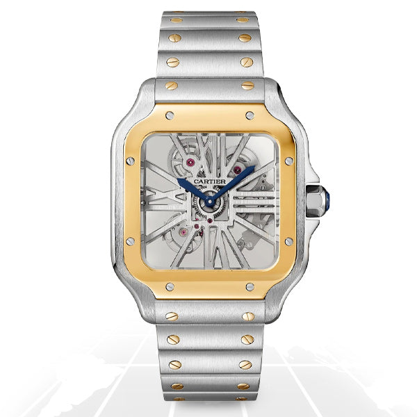 Cartier Santos De Cartier Skeleton Large, reference WHSA0019