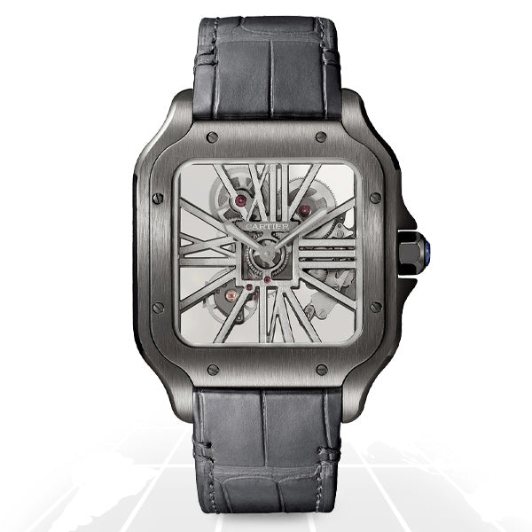 Cartier Santos De Cartier Skeleton Large, reference WHSA0009