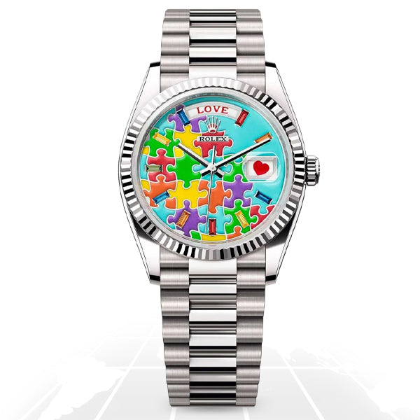 Rolex Day-Date 36 "Emoji" Puzzle Dial 128239