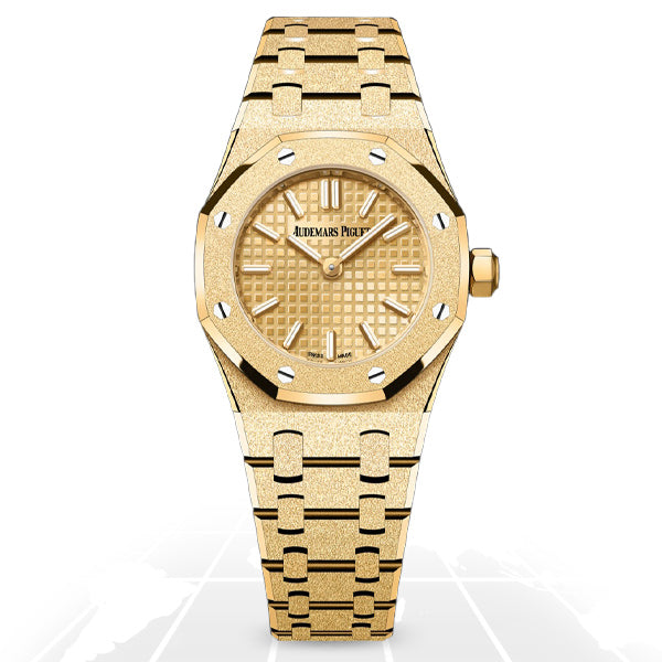 Audemars Piguet Royal Oak Mini Frosted Gold Quartz, reference 67630BA.GG.1312BA.01