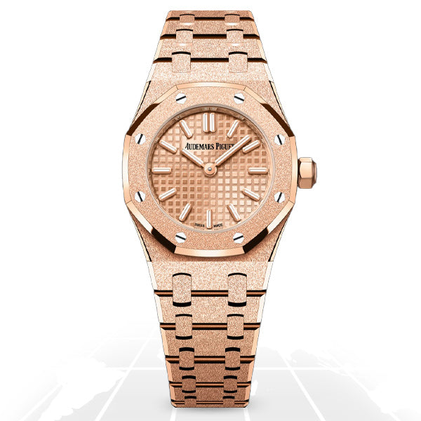Audemars Piguet Royal Oak Mini Frosted Gold Quartz, reference 67630OR.GG.1312OR.01