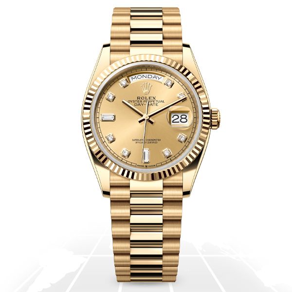 Rolex Day-Date 36 "Baguette" 128238