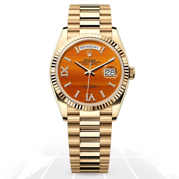 Rolex Day-Date 36 "Carnelian" 128238