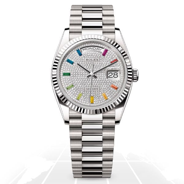Rolex Day-Date 36 "Pave" 128239