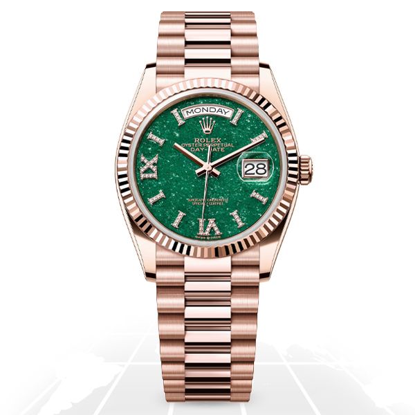 Rolex Day-Date 36 "Green Aventurine" 128235