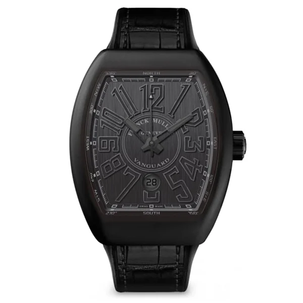 Franck Muller Vanguard Classical Titanium Full Black, reference V 45 SC DT TT NR BR NR
