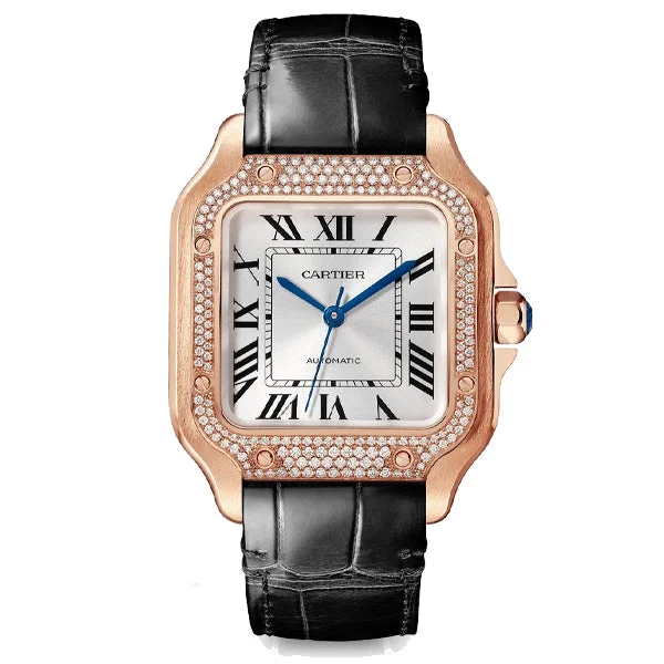 Cartier Santos De Cartier Medium Diamonds, reference WJSA0012