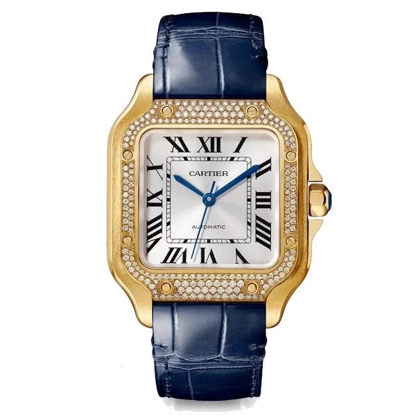 Cartier Santos De Cartier Medium Diamonds, reference WJSA0013