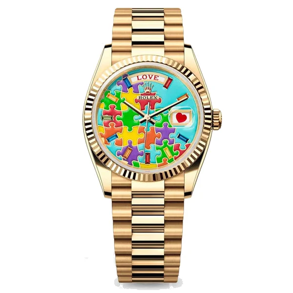 Rolex Day-Date 36 "Emoji" Puzzle Dial, reference 128238