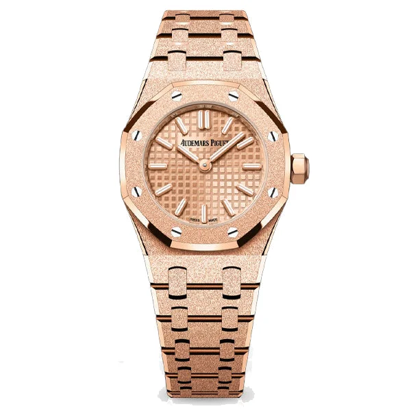 Audemars Piguet Royal Oak Mini Frosted Gold Quartz, reference 67630OR.GG.1312OR.01