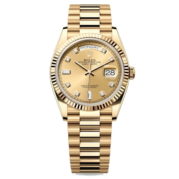 Rolex Day-Date 36 "Baguette", reference 128238