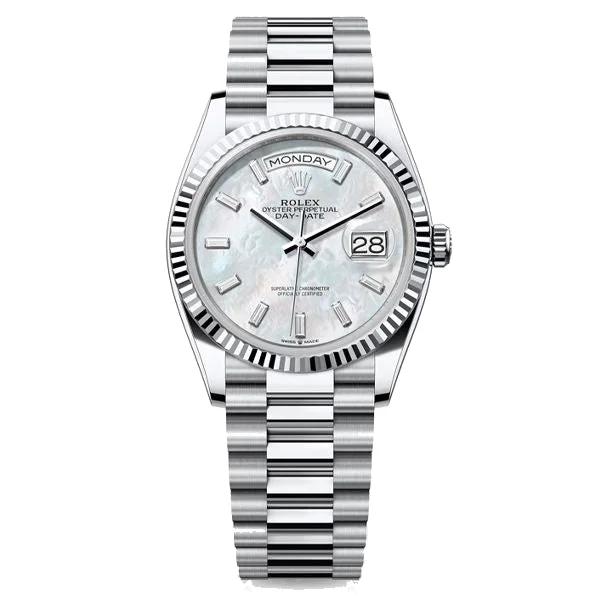 Rolex Day-Date 36 "Mother Of Pearl Baguette", reference 128236