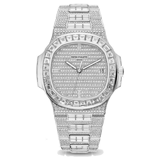 Patek Philippe Nautilus Full Factory Diamond, reference 5719/10G-010