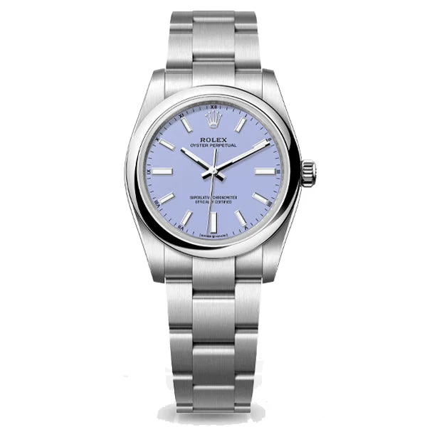 Rolex Oyster Perpetual 34 "Lavender", reference 124200